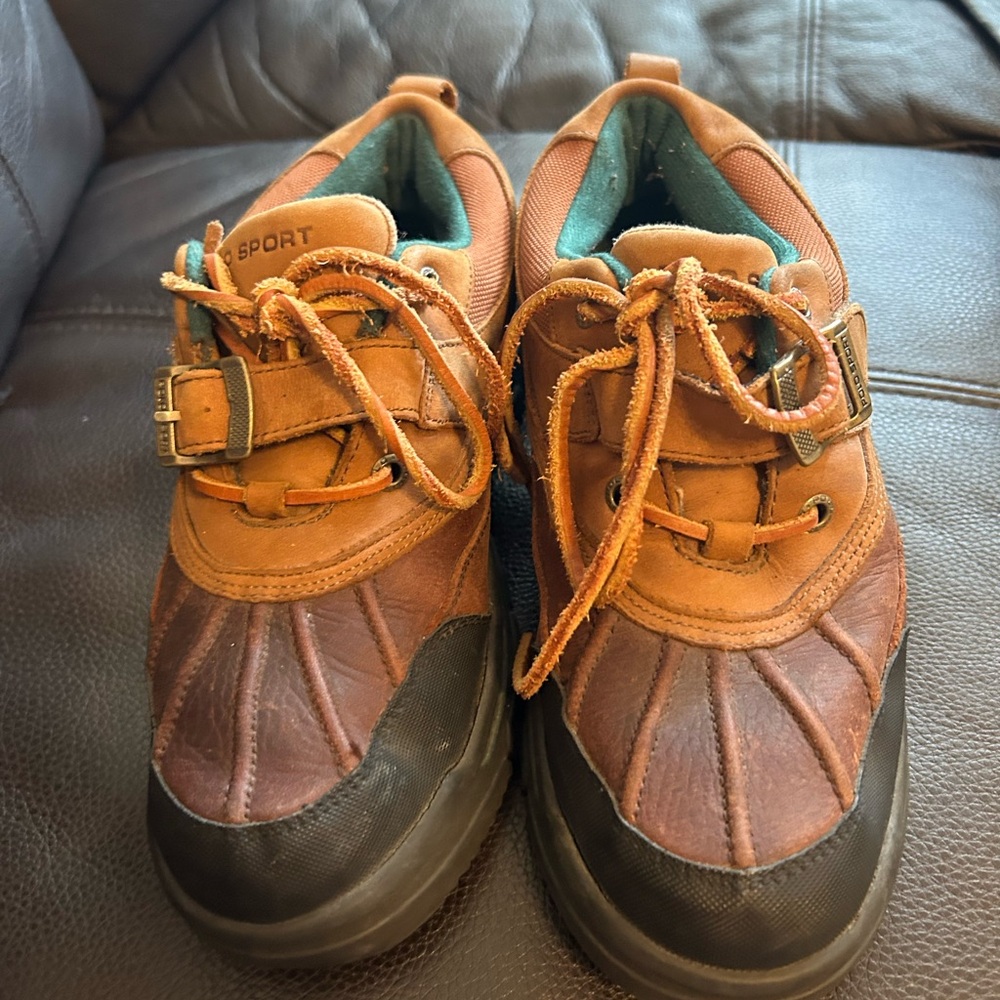 Polo by Ralph Lauren Brown and Black Kids Sneakers